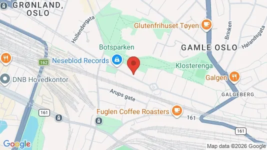 Rooms for rent i Oslo Gamle Oslo - kort over placeringen