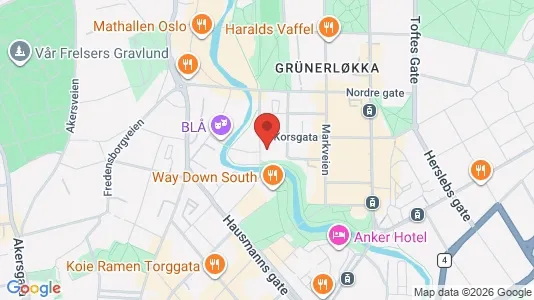 Apartments for rent i Oslo Grünerløkka - kort over placeringen