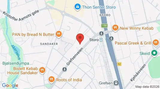 Rooms for rent i Oslo Sagene - kort over placeringen