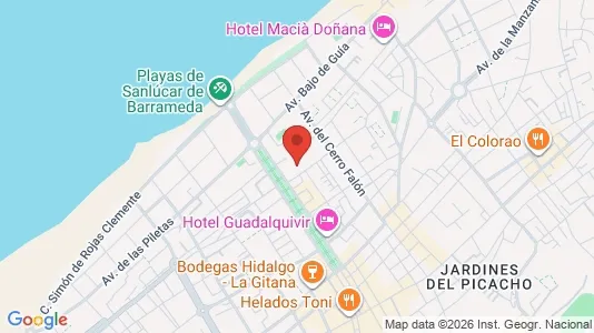 Apartments for rent i Sanlúcar de Barrameda - kort over placeringen