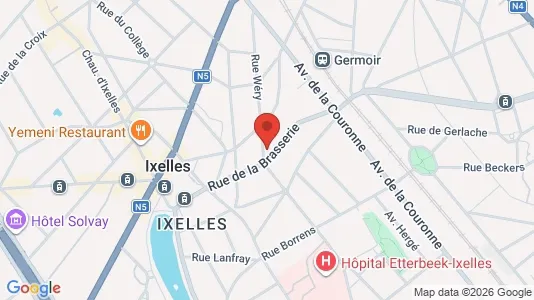 Apartments for rent i Brussels Elsene - kort over placeringen
