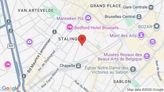 Apartments for rent i Stad Brussel - kort over placeringen
