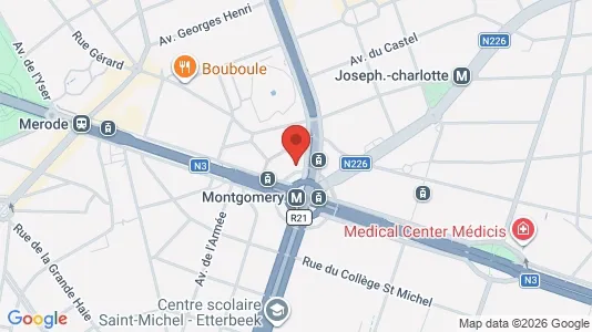 Apartments for rent i Brussels Sint-Pieters-Woluwe - kort over placeringen