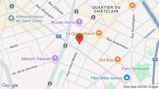 Apartments for rent i Brussels Elsene - kort over placeringen