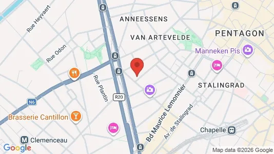 Apartments for rent i Stad Brussel - kort over placeringen