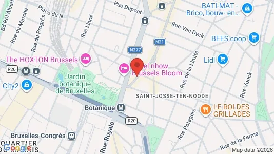 Apartments for rent i Brussels Sint-Joost-ten-Node - kort over placeringen