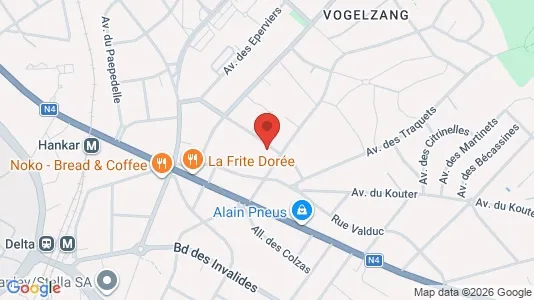 Apartments for rent i Brussels Oudergem - kort over placeringen
