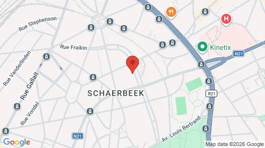 Apartments for rent i Brussels Schaarbeek - kort over placeringen