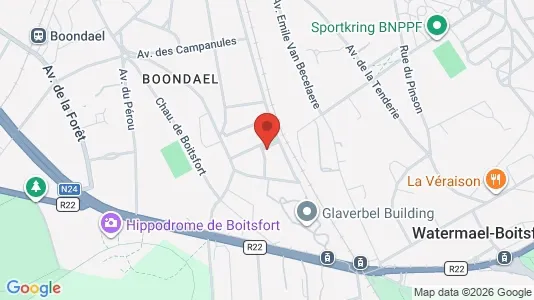 Apartments for rent i Brussels Watermaal-Bosvoorde - kort over placeringen