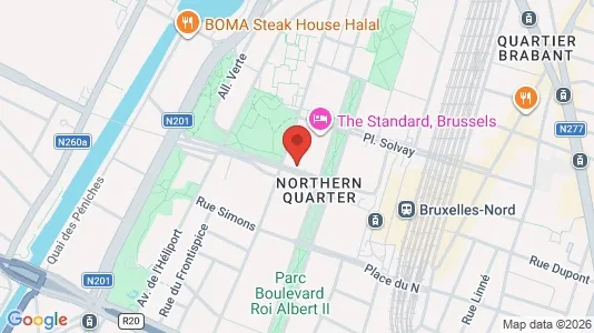 Apartments for rent i Stad Brussel - kort over placeringen