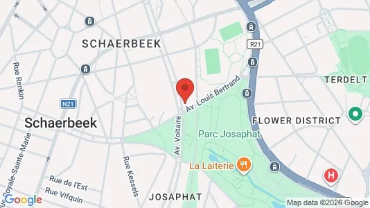 Apartments for rent i Brussels Schaarbeek - kort over placeringen