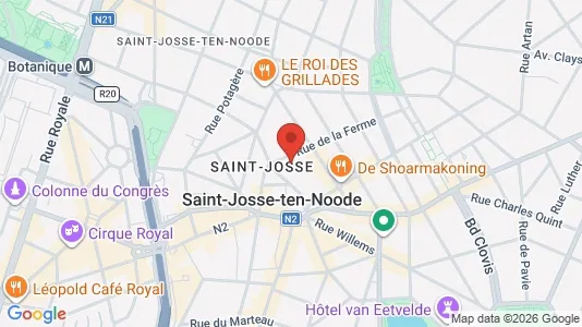 Apartments for rent i Brussels Sint-Joost-ten-Node - kort over placeringen