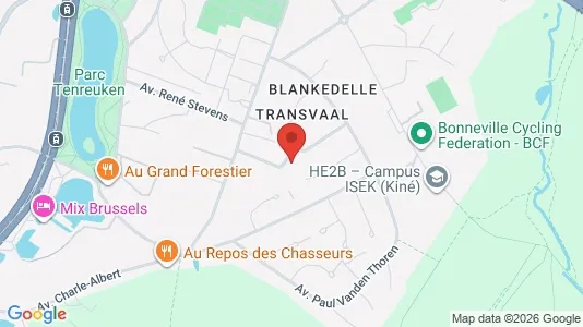 Apartments for rent i Brussels Oudergem - kort over placeringen