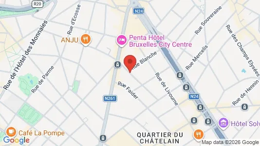 Apartments for rent i Brussels Sint-Gillis - kort over placeringen