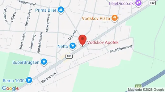 Apartments for rent i Vadum - kort over placeringen