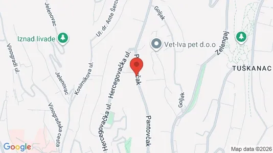 Apartments for rent i Sljeme (Medvednica-Tomislavac) - kort over placeringen