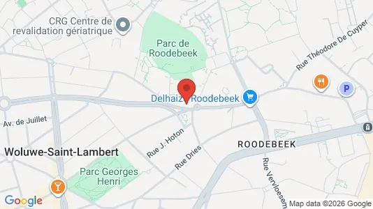 Apartments for rent i Brussels Sint-Lambrechts-Woluwe - kort over placeringen