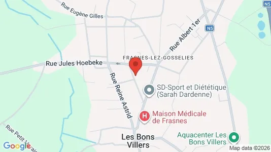 Apartments for rent i Les Bons Villers - kort over placeringen