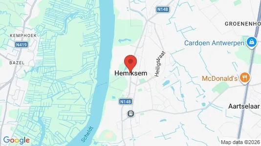 Houses for rent i Hemiksem - kort over placeringen