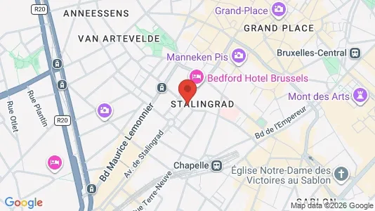 Apartments for rent i Stad Brussel - kort over placeringen