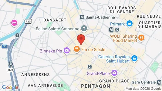 Apartments for rent i Stad Brussel - kort over placeringen