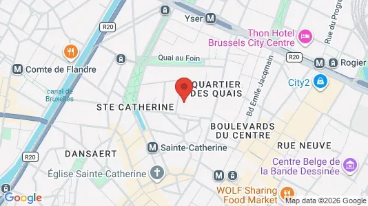 Apartments for rent i Stad Brussel - kort over placeringen