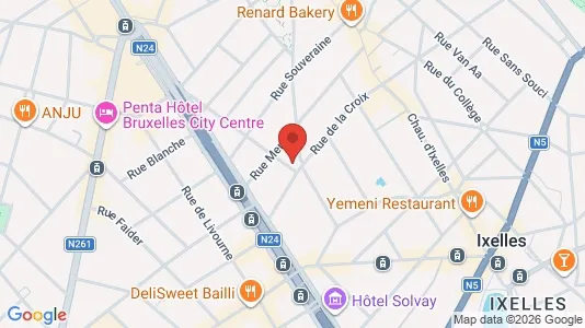 Apartments for rent i Stad Brussel - kort over placeringen