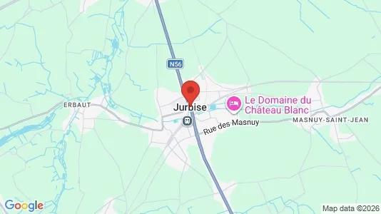 Houses for rent i Jurbise - kort over placeringen