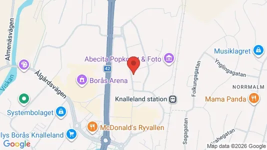 Apartments for rent i Borås - kort over placeringen