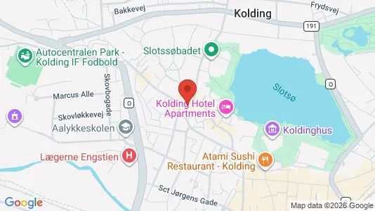 Apartments for rent i Kolding - kort over placeringen