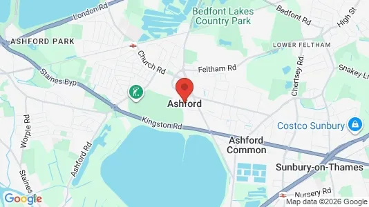 Apartments for rent i Ashford - Middlesex - kort over placeringen