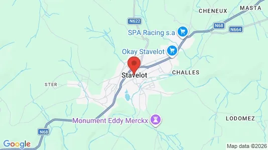 Apartments for rent i Stavelot - kort over placeringen