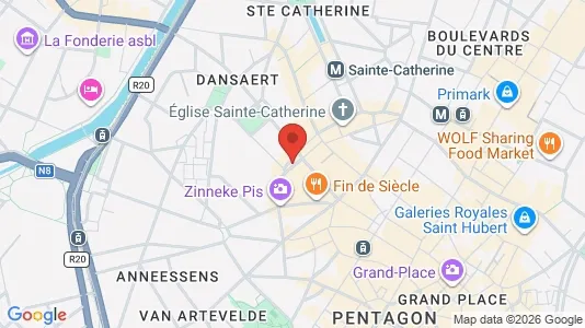 Apartments for rent i Stad Brussel - kort over placeringen