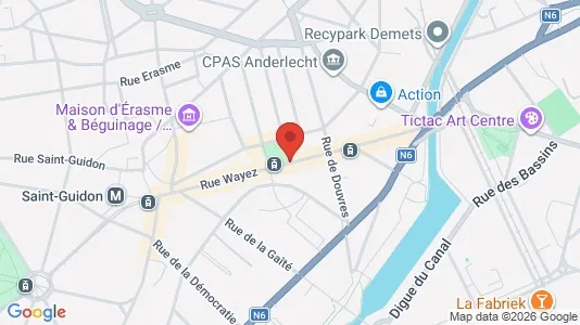 Apartments for rent i Brussels Anderlecht - kort over placeringen