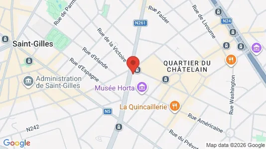 Apartments for rent i Brussels Sint-Gillis - kort over placeringen