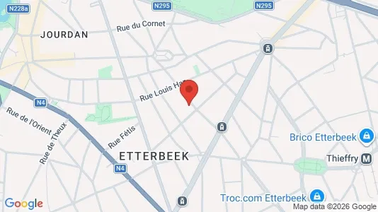 Apartments for rent i Brussels Etterbeek - kort over placeringen