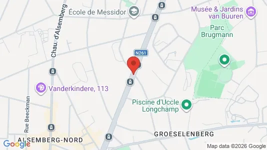 Apartments for rent i Brussels Ukkel - kort over placeringen