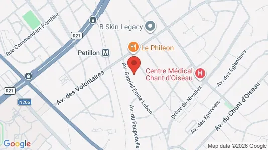 Apartments for rent i Brussels Sint-Pieters-Woluwe - kort over placeringen