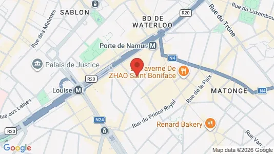 Apartments for rent i Brussels Elsene - kort over placeringen