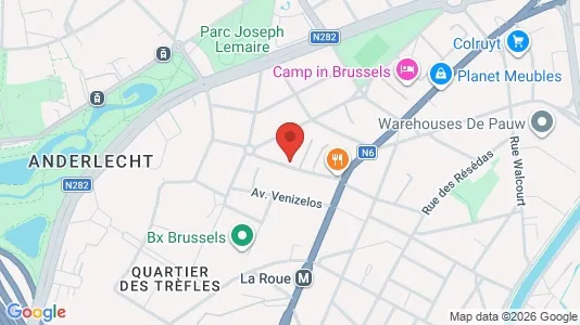 Apartments for rent i Brussels Anderlecht - kort over placeringen
