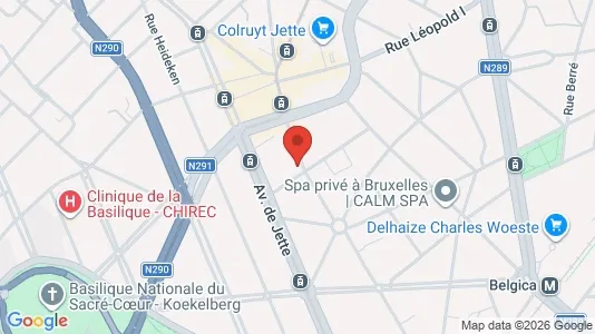 Apartments for rent i Brussels Jette - kort over placeringen