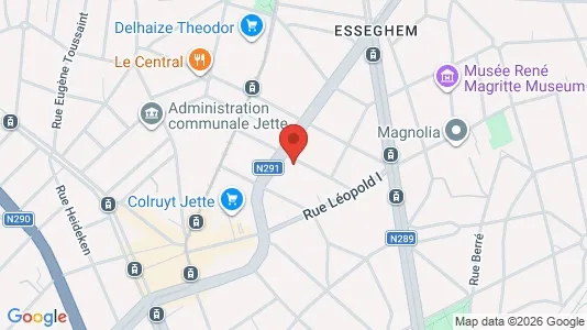 Apartments for rent i Brussels Jette - kort over placeringen