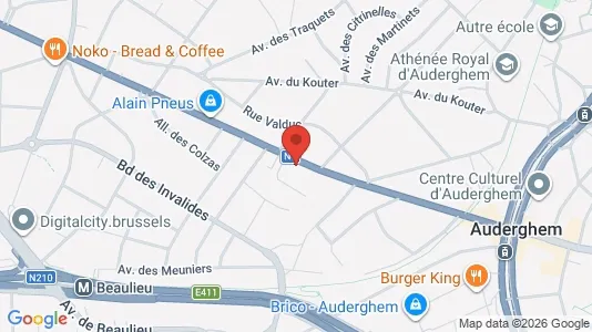 Apartments for rent i Brussels Oudergem - kort over placeringen