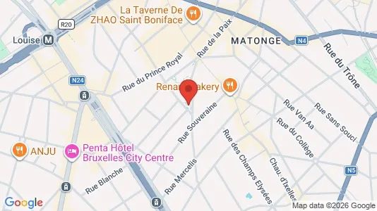 Apartments for rent i Brussels Elsene - kort over placeringen