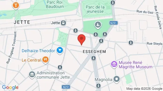 Apartments for rent i Brussels Jette - kort over placeringen