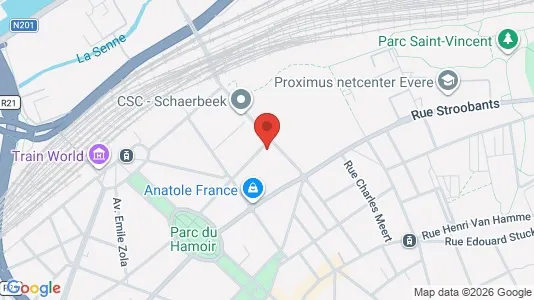 Apartments for rent i Brussels Schaarbeek - kort over placeringen