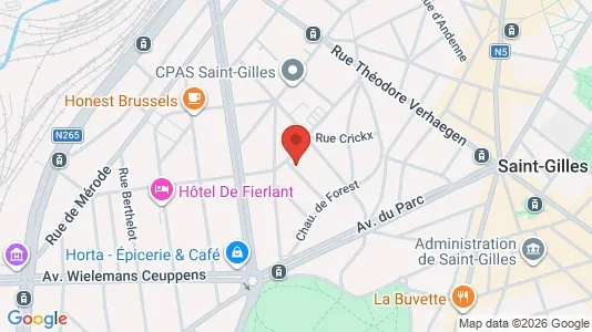 Apartments for rent i Brussels Sint-Gillis - kort over placeringen