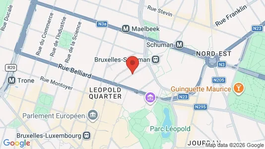 Apartments for rent i Brussels Etterbeek - kort over placeringen