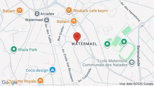 Apartments for rent i Brussels Watermaal-Bosvoorde - kort over placeringen