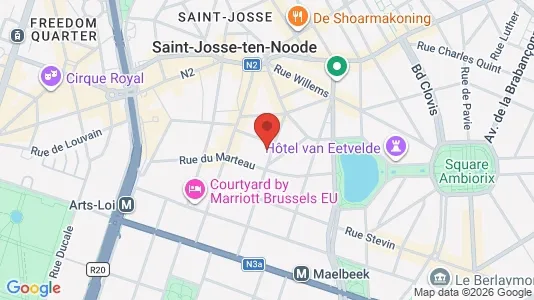 Apartments for rent i Stad Brussel - kort over placeringen